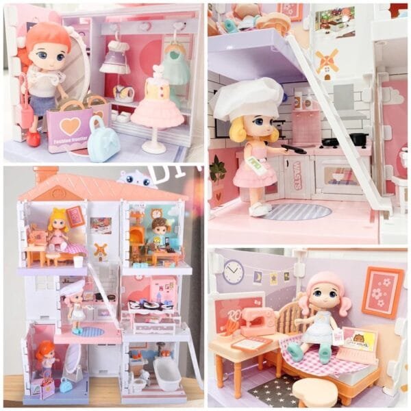 Doll House บ้านตุ๊กตาของเล่นชุดใหญ่ - Image 2