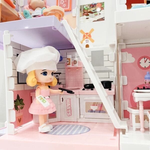 Doll House บ้านตุ๊กตาของเล่นชุดใหญ่ - Image 3