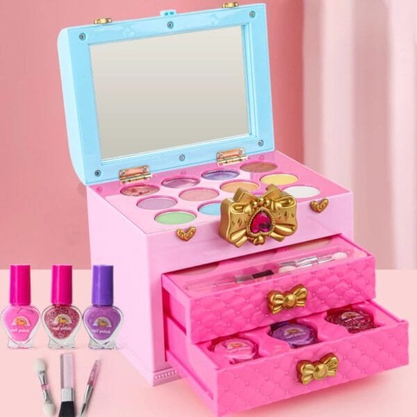 เครื่องสำอาง Cosmetic ชุดแต่งหน้าเด็กแบบกล่องลิ้นชัก - Image 2