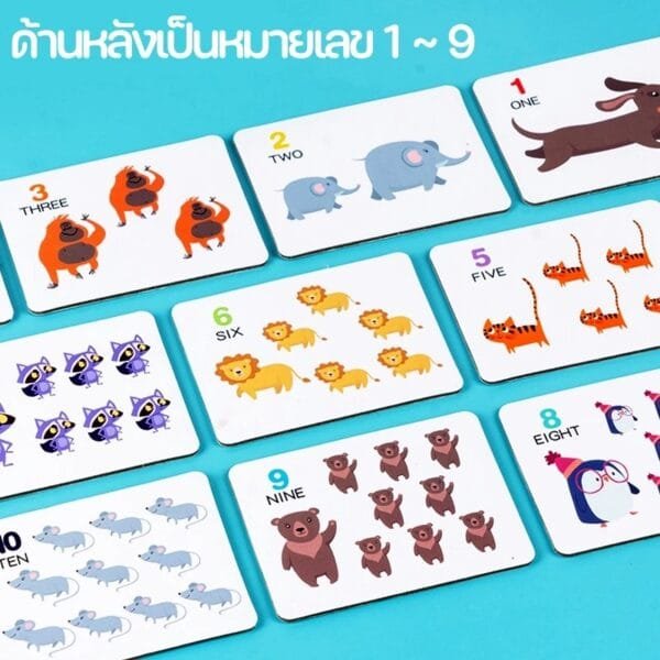 ชุดหัดตักคีบแยกสี ตัวเลขความรู้ความเข้าใจ - Image 6