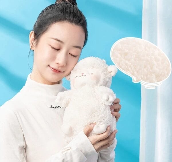 ตุ๊กตาน้องแกะสีขาวผ้านุ่มขนนิ่ม - Image 3