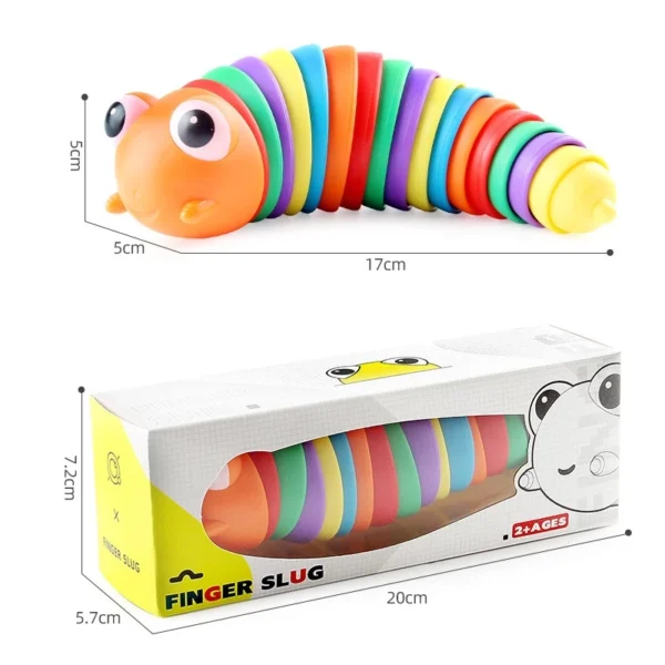 ของเล่นหนอนผีเสื้อ สีรุ้ง แบบบิดได้ - Image 3