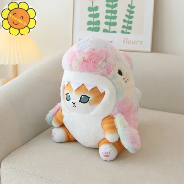 ตุ๊กตาฉลามน่ารัก ผ้ากํามะหยี่ขนนิ่ม