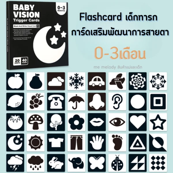 ของเล่นเด็กทารก flashcard - Image 3