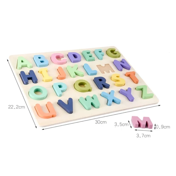 ของเล่นไม้ ชุดจิ๊กซอนูน ABC - Image 3